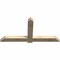Ekena Millwork Eugene Rough Sawn Timber Gable Bracket, Douglas Fir, 72"W x 36"H x 4"D x 6"F, 12/12 Pitch GBW072X36X0406EUG00RDF - alternate 3